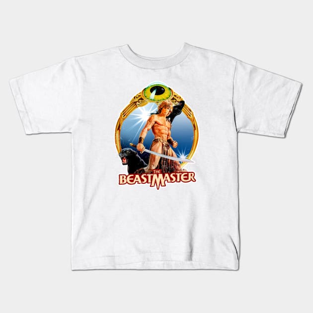 The Beastmaster (Alt Print) Kids T-Shirt by Miskatonic Designs